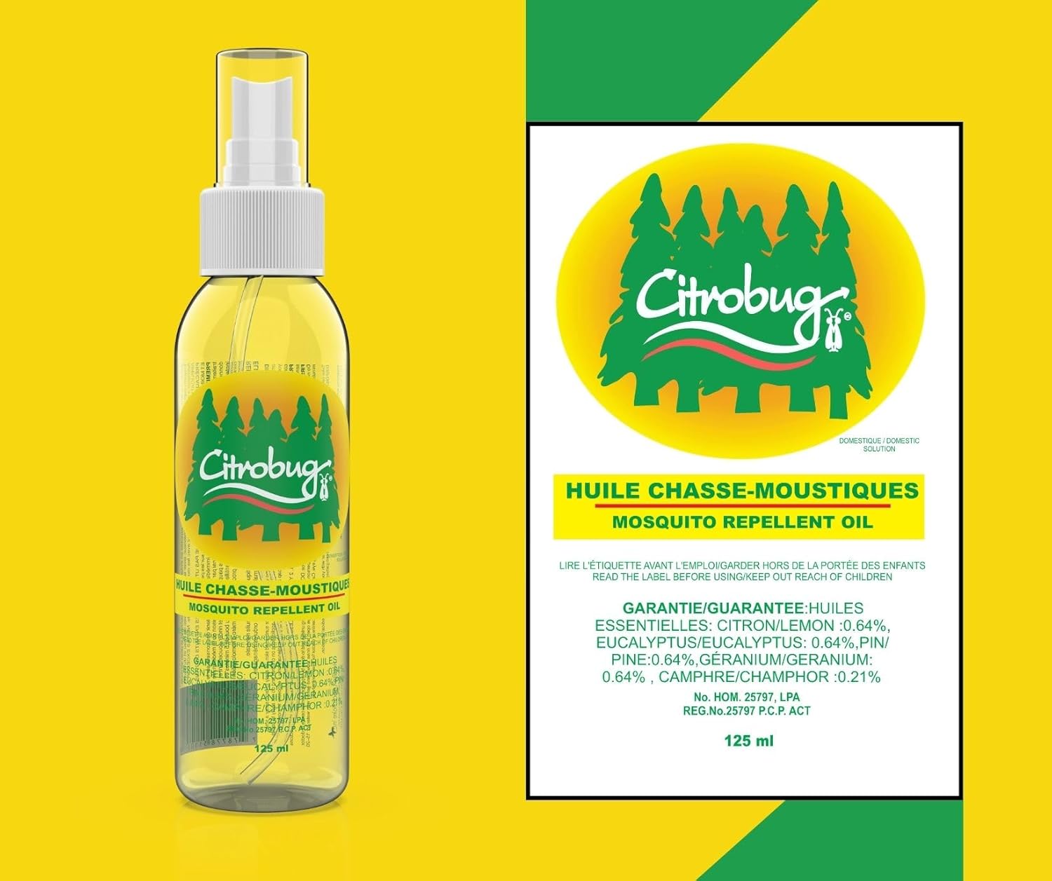 Natural Mosquito Repellent | Citrobug | 125 mL