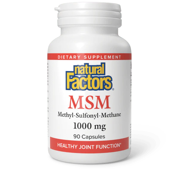 MSM 1,000 mg | Natural Factors® | 90 or 180 Capsules