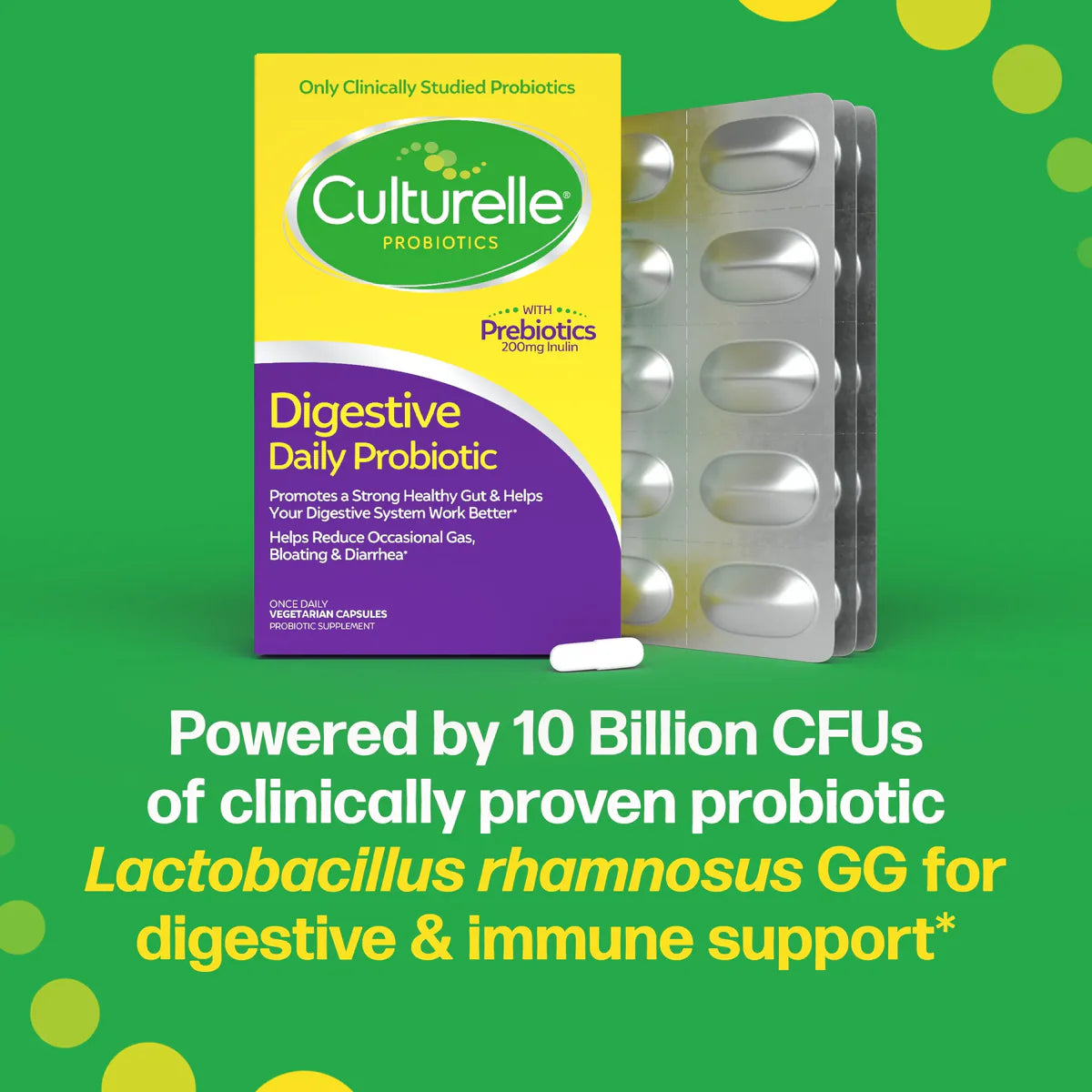 Digestive Daily Probiotic | Culturelle® | 30 Capsules