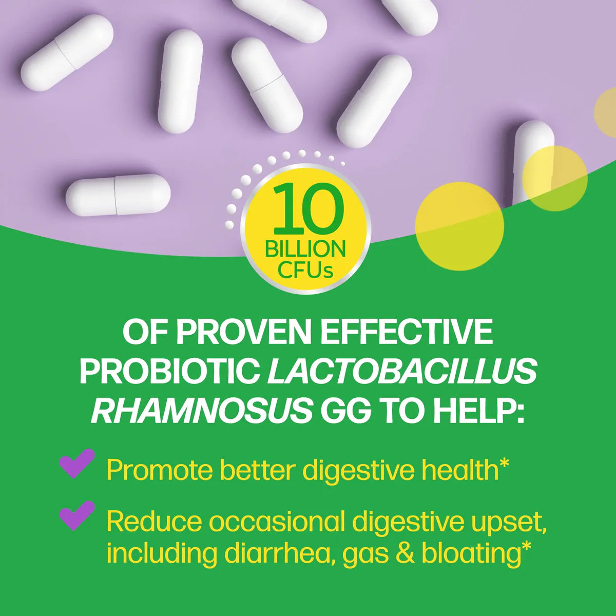 Digestive Daily Probiotic by Culturelle® – Gut Health, Bloating & Digestive Support | 30 Capsules