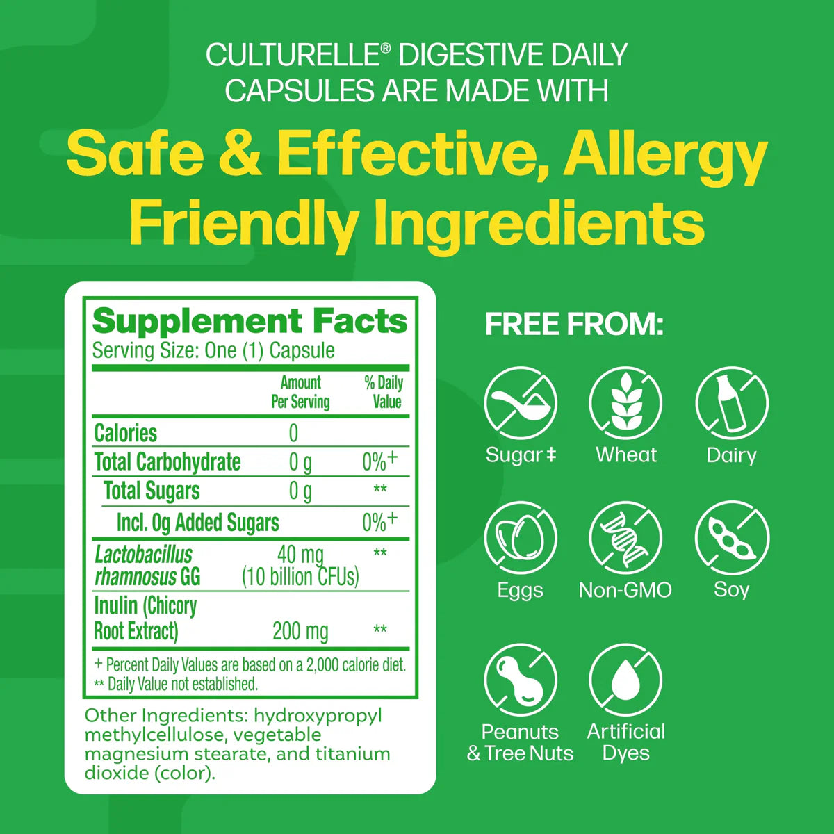 Digestive Daily Probiotic by Culturelle® – Gut Health, Bloating & Digestive Support | 30 Capsules