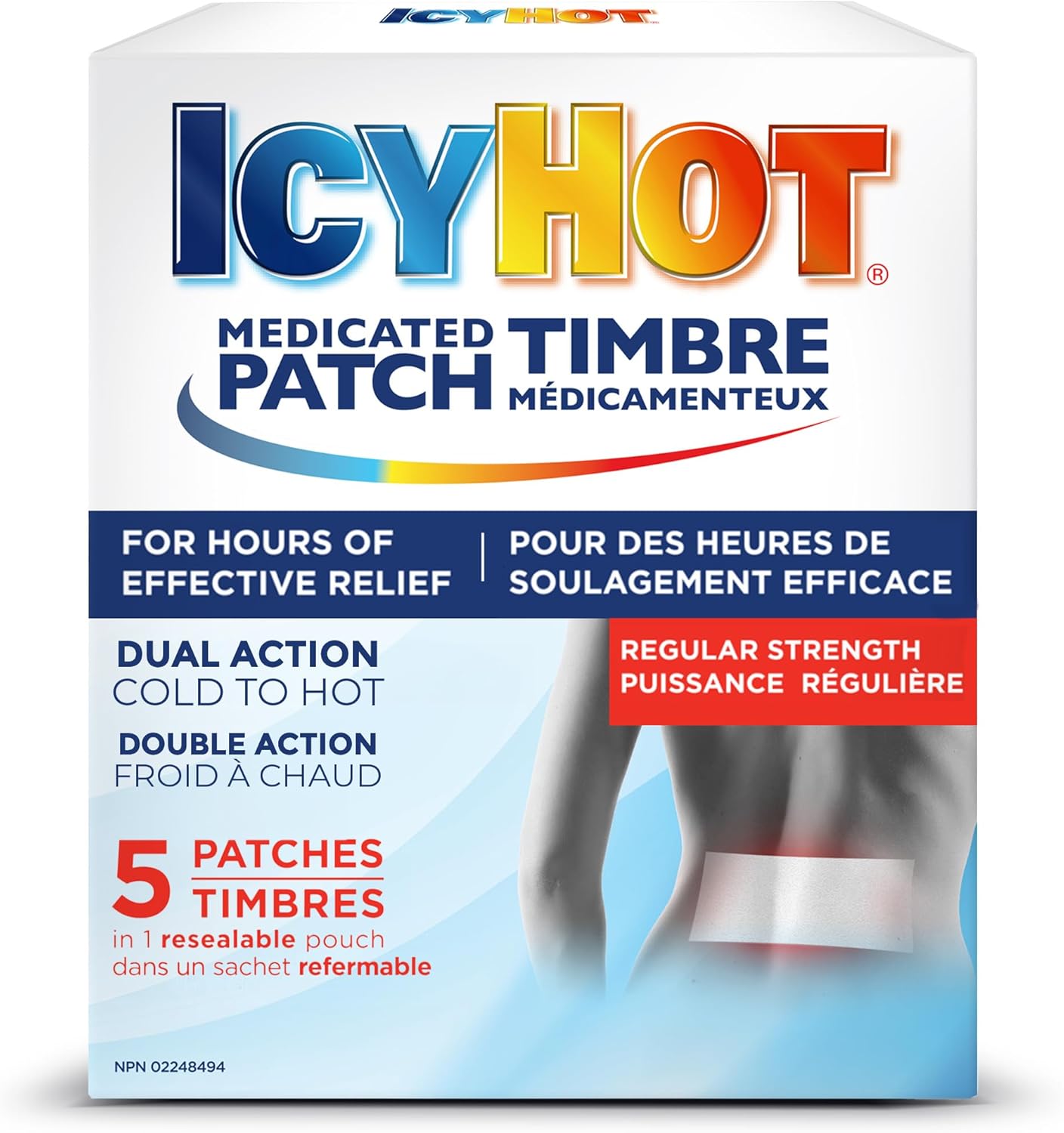 Medicated Pain Patch, Muscle and Joint Pain Relief | Icy Hot | 5 Count