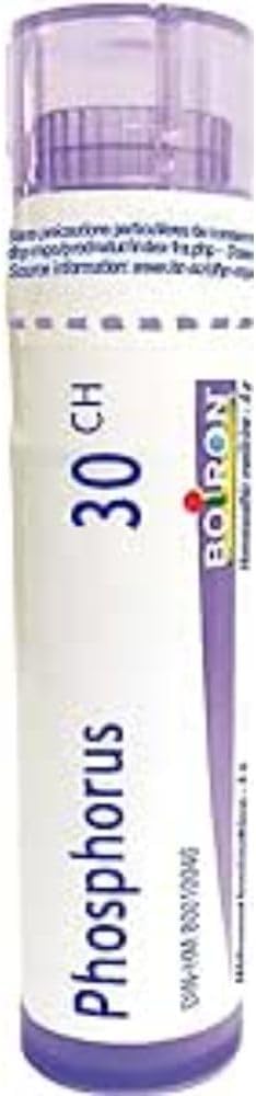 Phosphorus 30ch | Boiron® |Each tube contains 4 g (approximately 80 pellets)