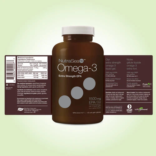 Omega-3 Extra Strength | NutraSea® hP™ | 120 Softgels