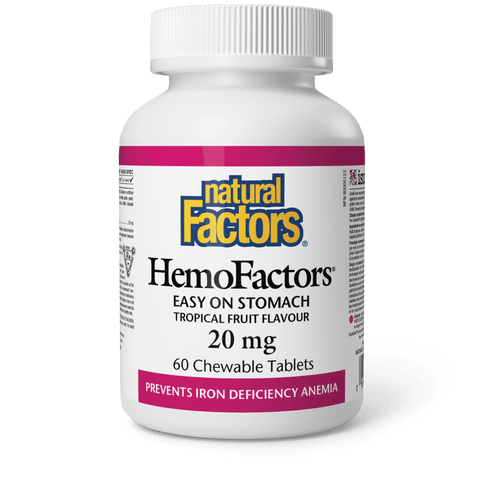 HemoFactors™ 20 mg | Natural Factors® | 60 Chewable Tablets