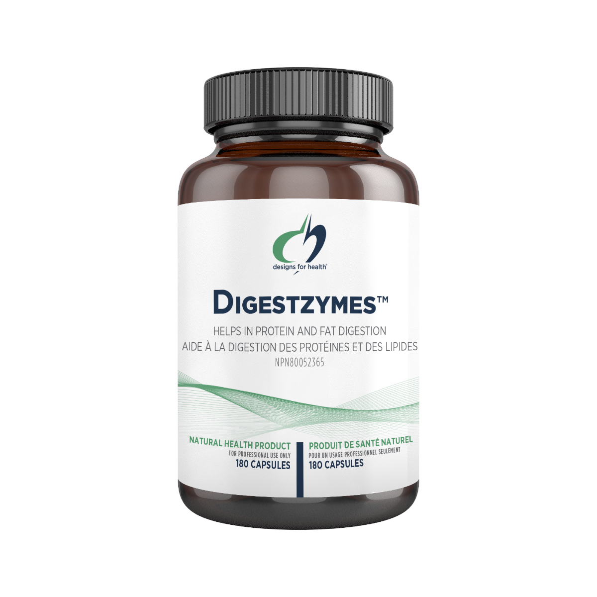 Digestzymes™ by Designs for Health® – Digestive Enzyme & Nutrient Absorption Support | 90 or 180 Capsules
