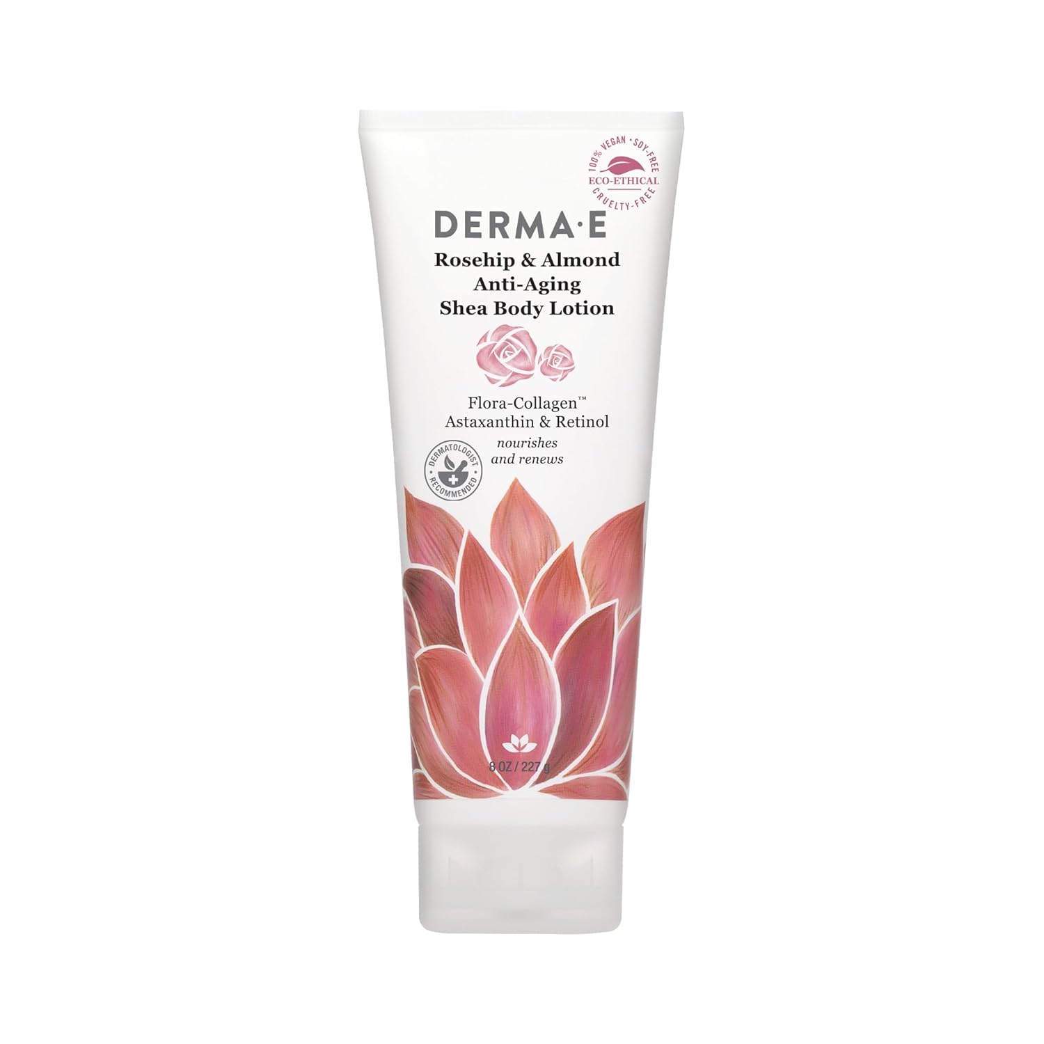 Rosehip & Almond Anti-Aging Shea Body Lotion | Derma E | 227 g