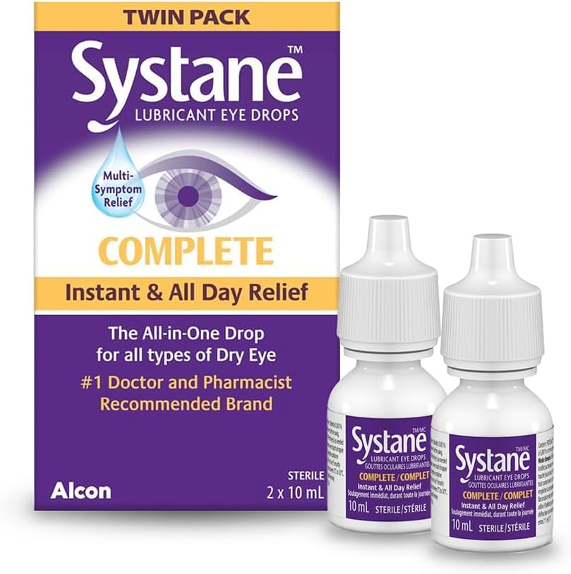 Lubricant Eye Drops For Dry Eyes|Systane Complete|2*10ml