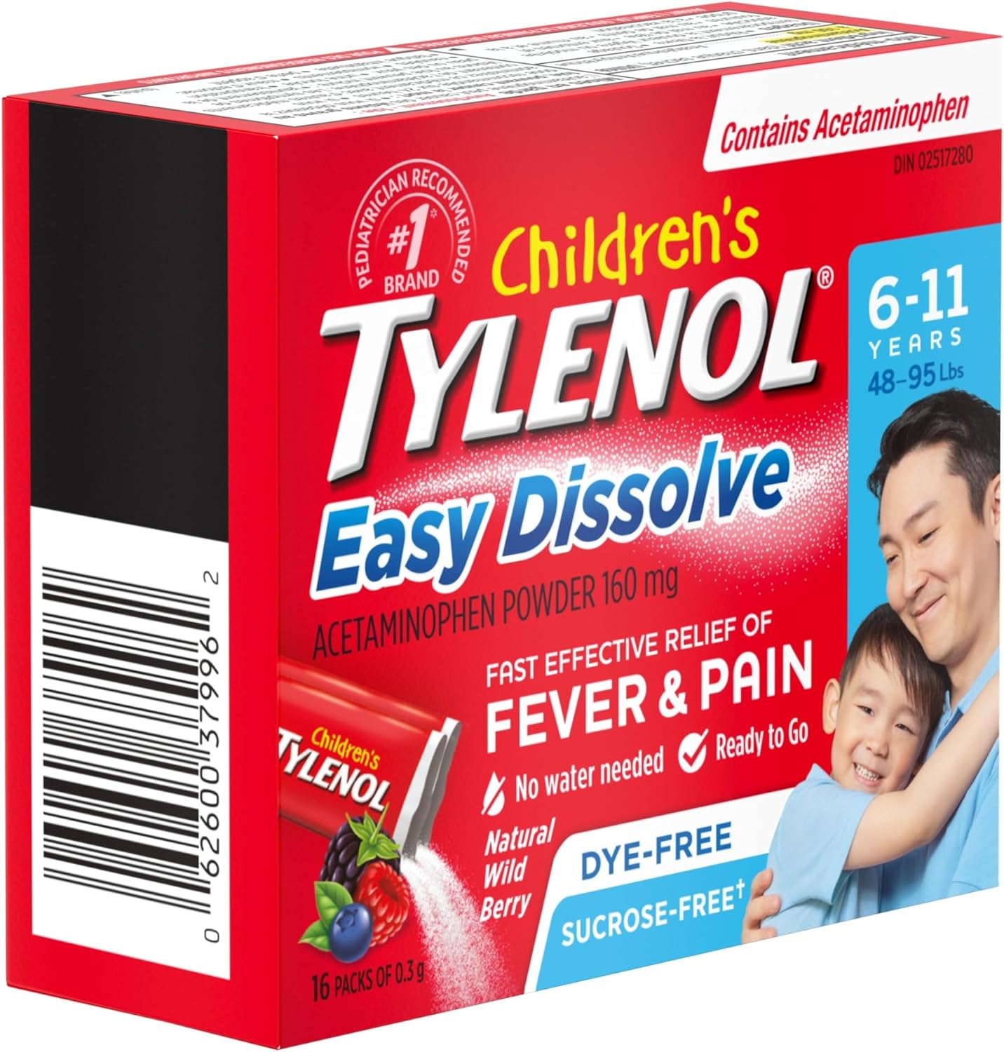 Children's Tylenol Berry EasyDissolve Powder | TYLENOL® | 16 count