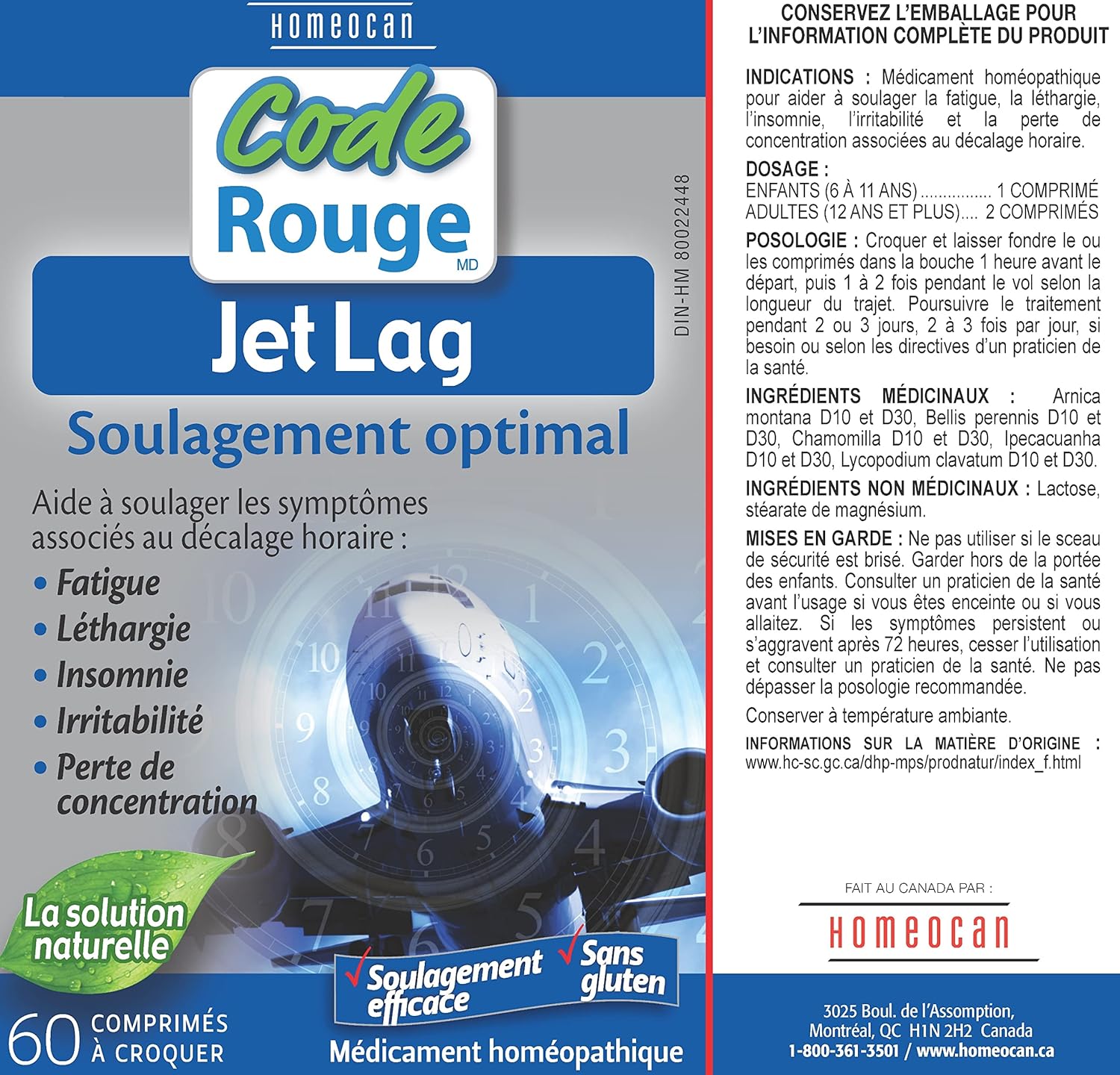 Real Relief Jet Lag Tablets | HOMÉOCAN | 60 Chewable Tablets