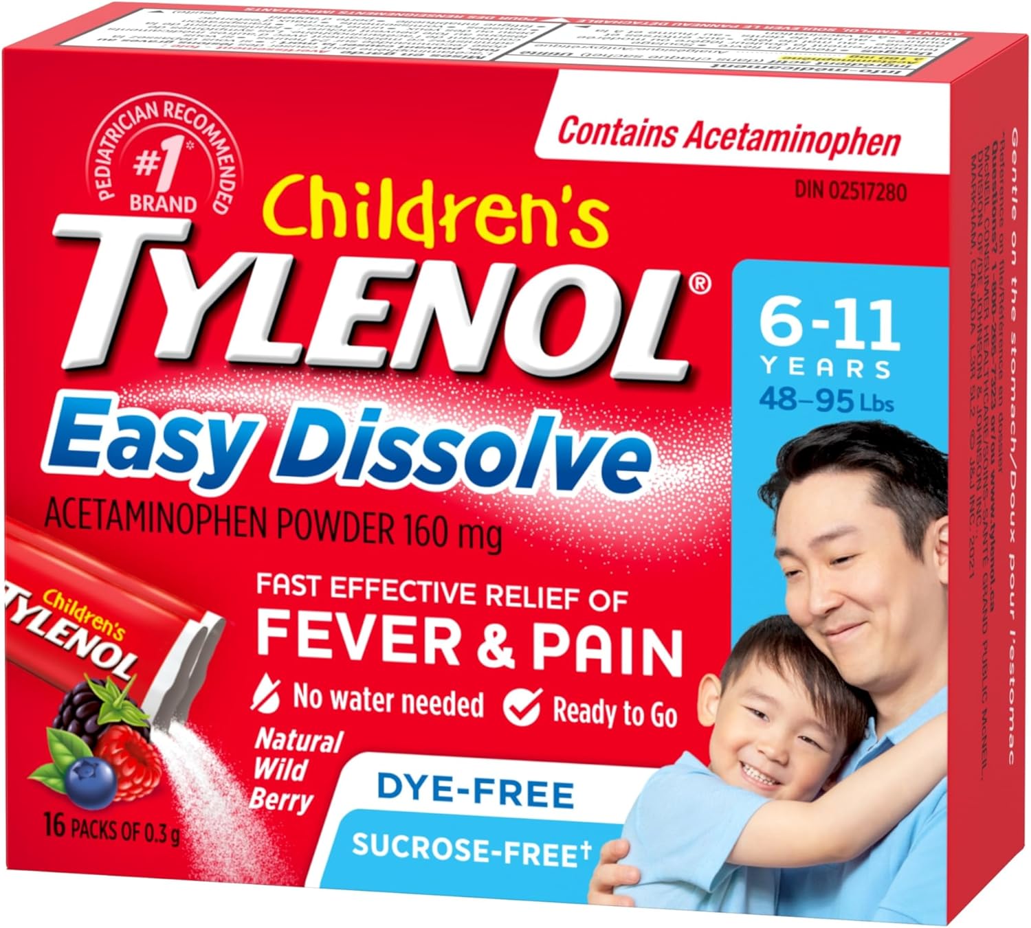 Children's Tylenol Berry EasyDissolve Powder | TYLENOL® | 16 count