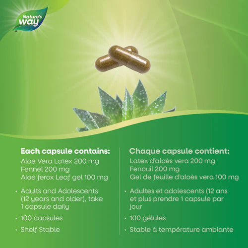 Aloelax, with Fennel Seed | Nature's Way® | 100 Capsules
