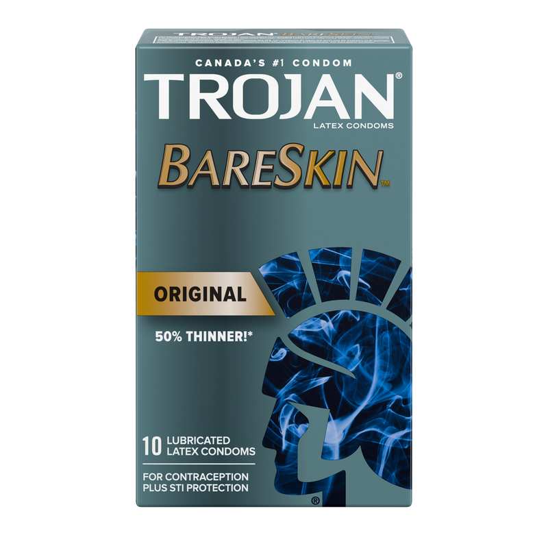 Trojan™ Bareskin™ Condoms | Trojan | 3 OR 10 OR 24 Lubricated Latex Condoms