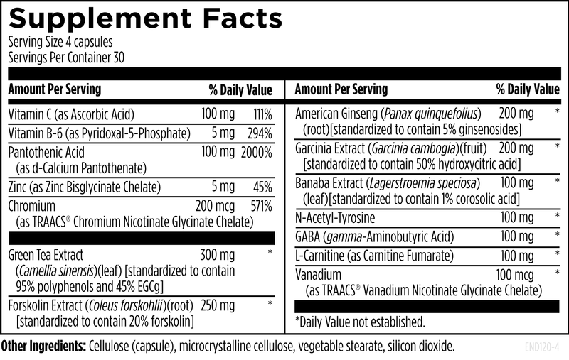 EndoTrim™ | Designs for Health® | 120 Capsules