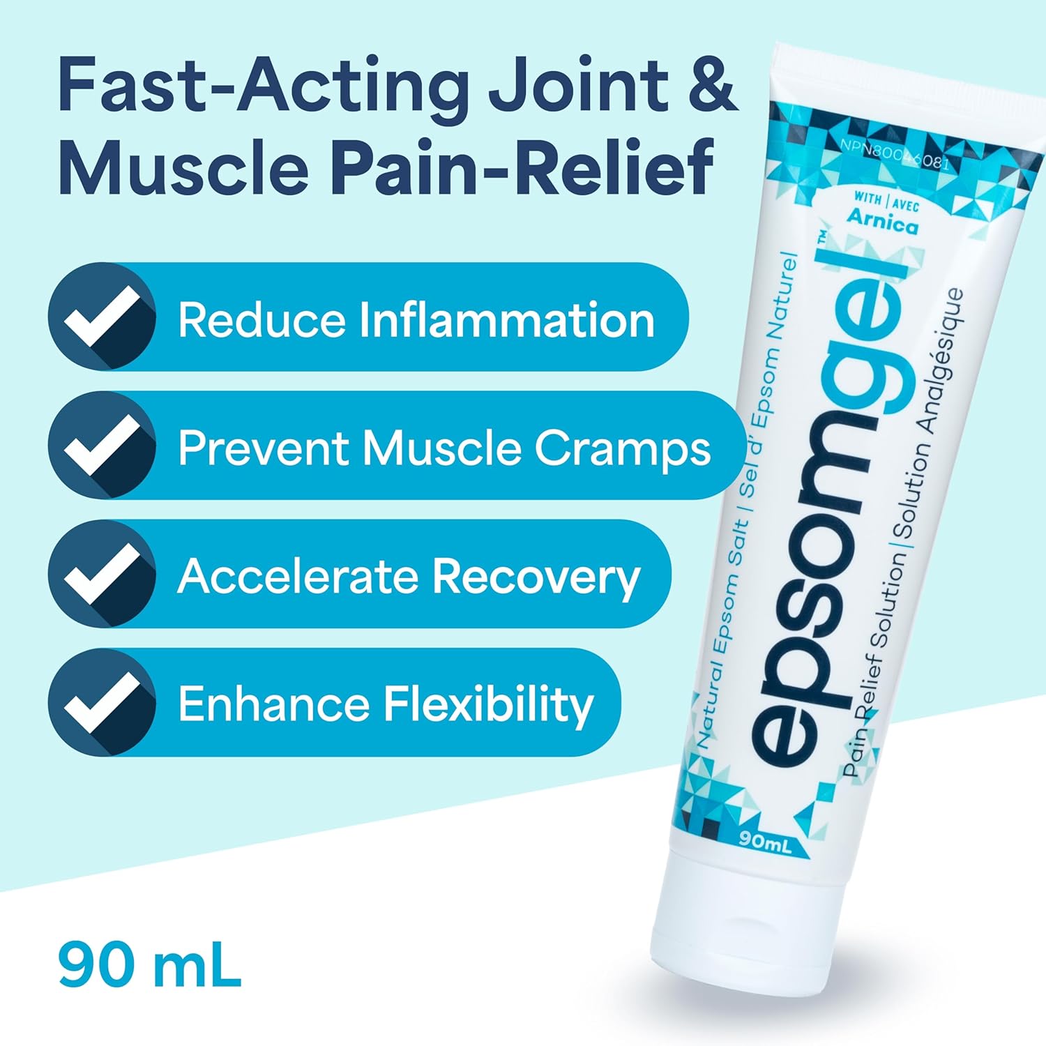 Pain Relief Solution | Epsomgel™ | 90 mL