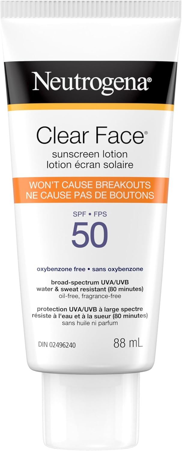 Sunscreen Lotion for Acne-Prone SkinSPF 50 UVA/UVB Protection| Neutrogena® |88ml