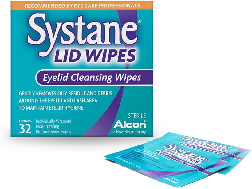 Eyelid Cleansing Wipes and Makeup Remover|Systane Lid Wipes|32 count