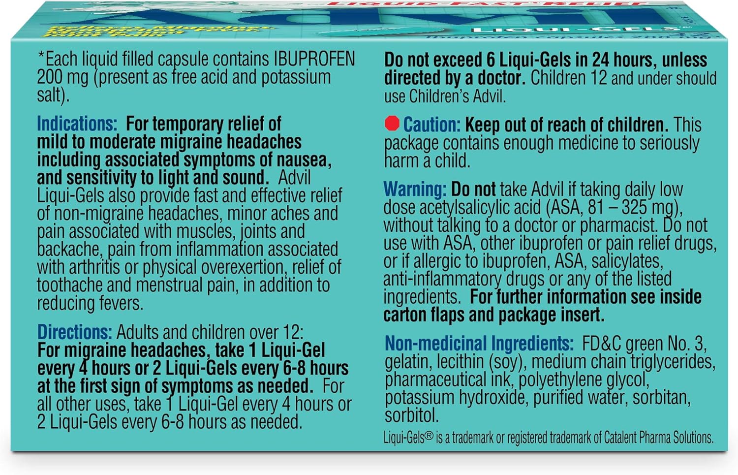 Regular Strength Ibuprofen Pain Relief Liquid-Gels | Advil® | different pack size