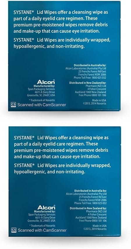 Eyelid Cleansing Wipes and Makeup Remover|Systane Lid Wipes|32 count