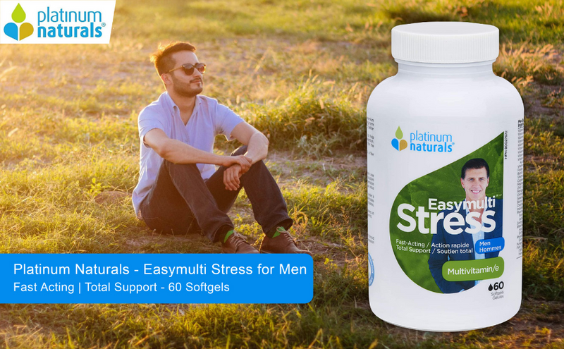 Easymulti® Stress for Men | Platinum Naturals® | 60 or 120 Softgels