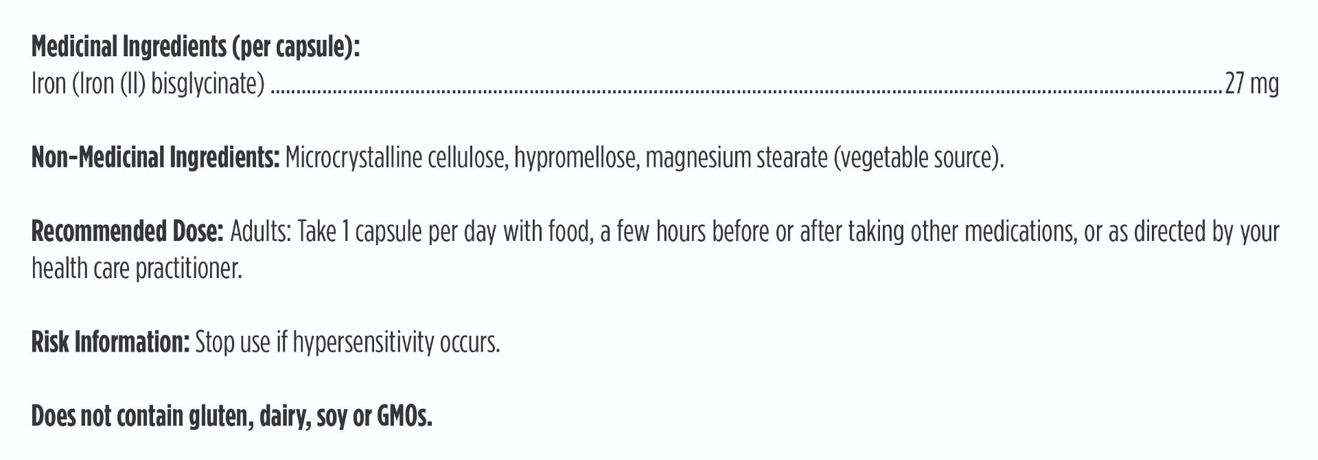 Ferrochel® Iron Chelate | Designs for Health® | 120 Vegetarian Capsules