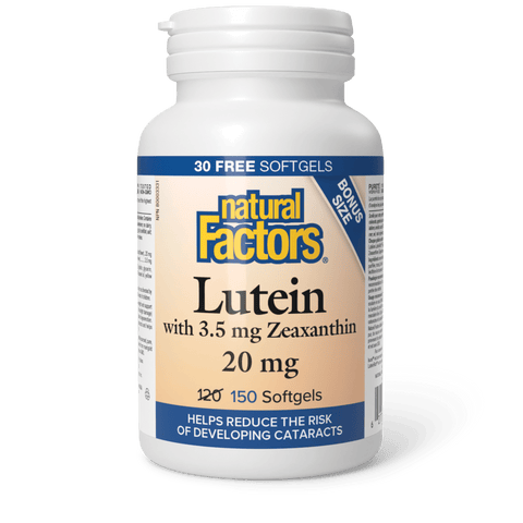 Lutein 20 mg | Natural Factors® | 60, 120, 150 Softgels
