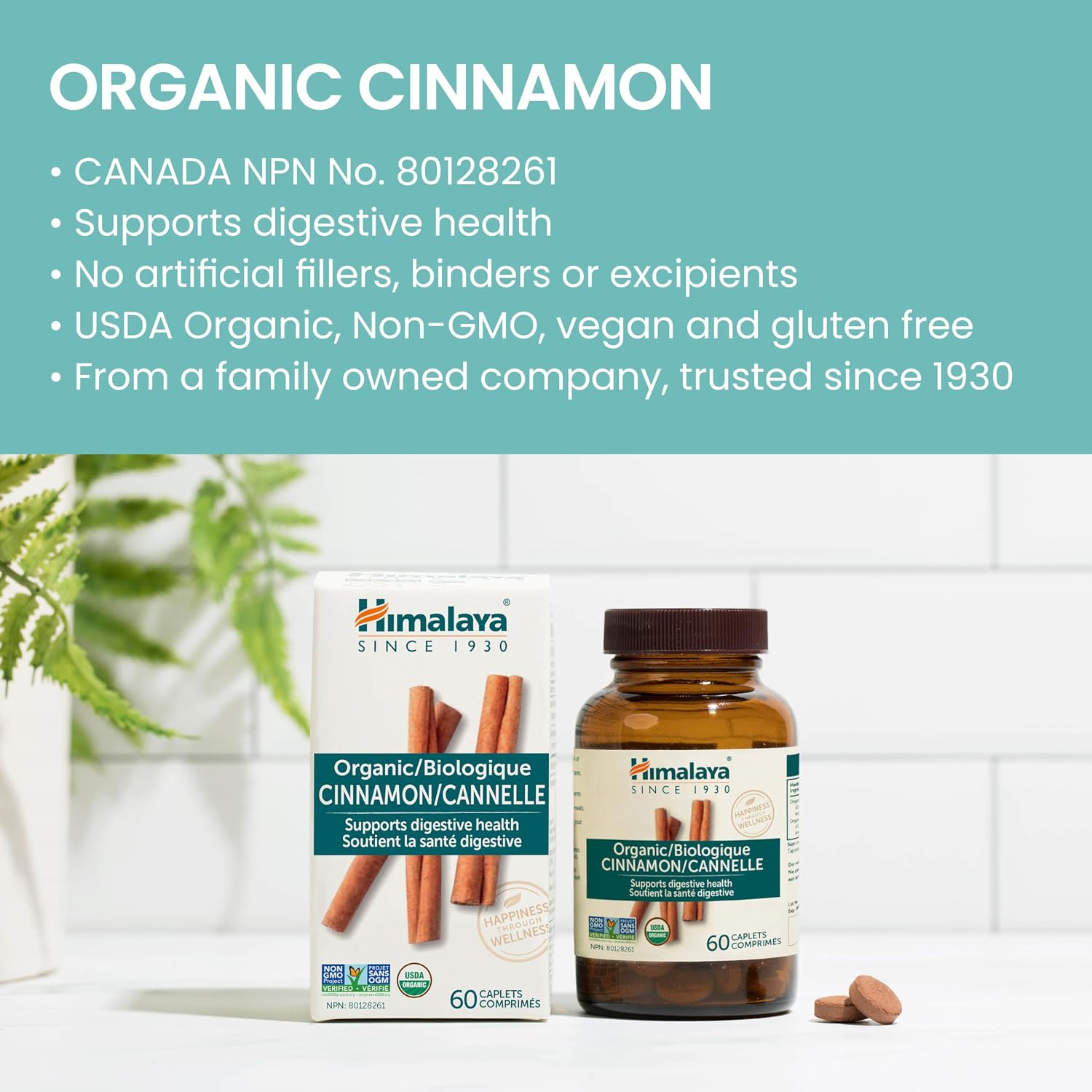 Organic Cinnamon | Himalaya |60 Tablets