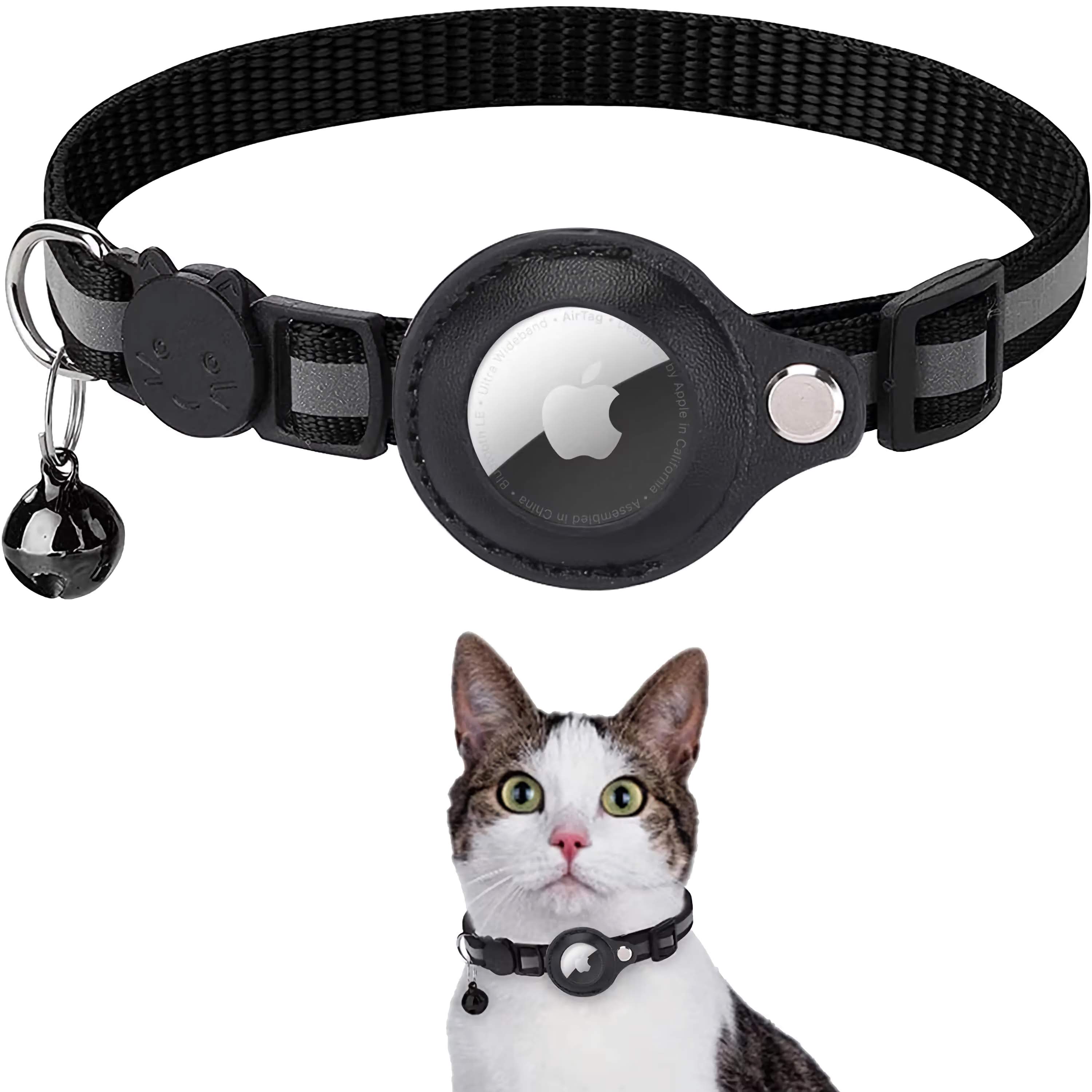 Pet AirTag Holder Collar – Anti-Loss for Cats & Dogs