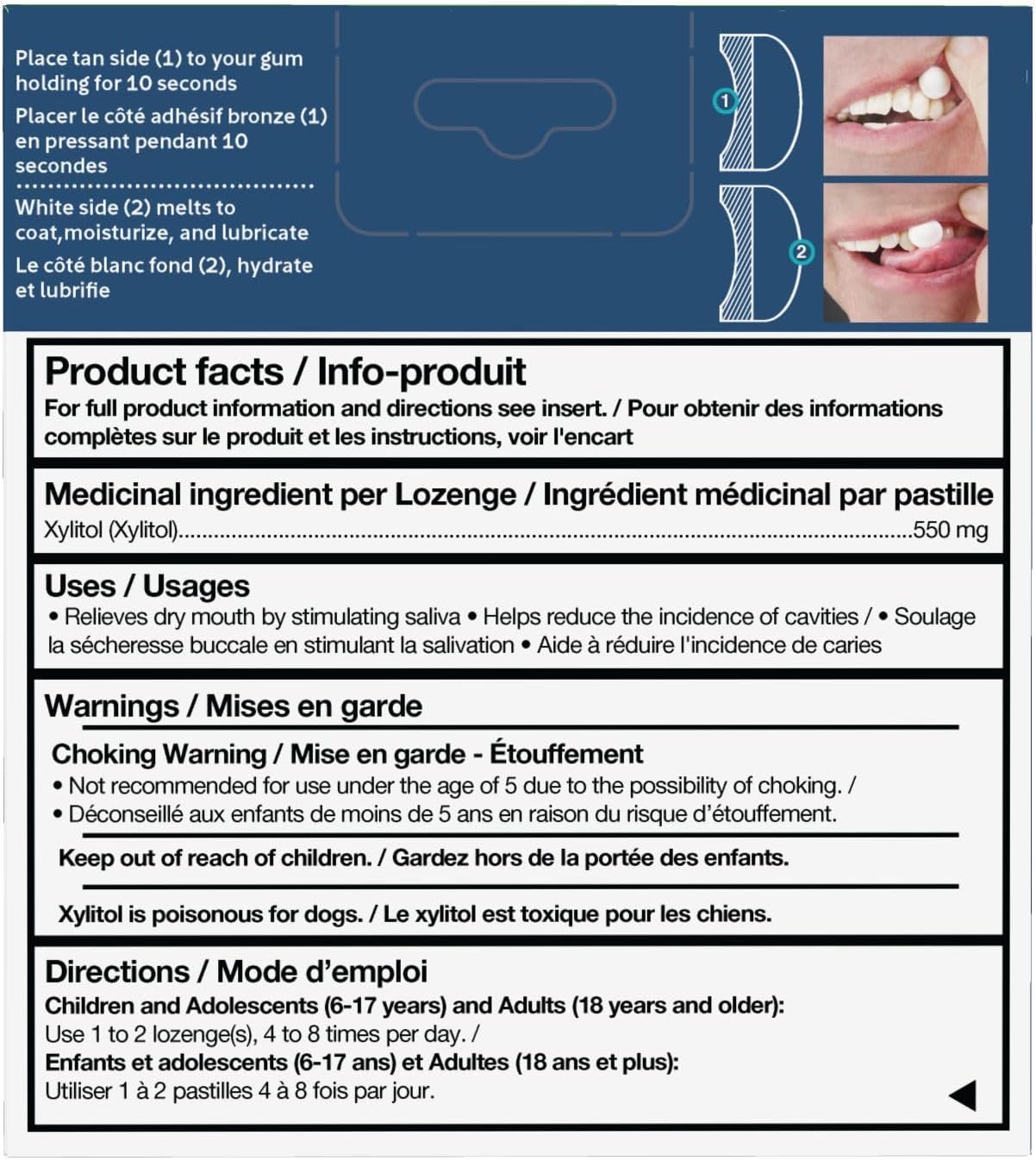 XyliMelts® For Dry Mouth, Mild-Mint| OraCoat | 40 Melts