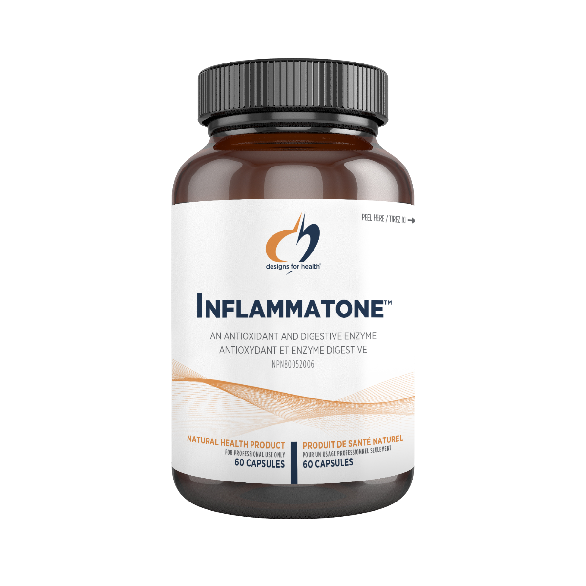 Inflammatone™ by Designs for Health® – Enzyme & Herbal Inflammation Support | 60 Capsules