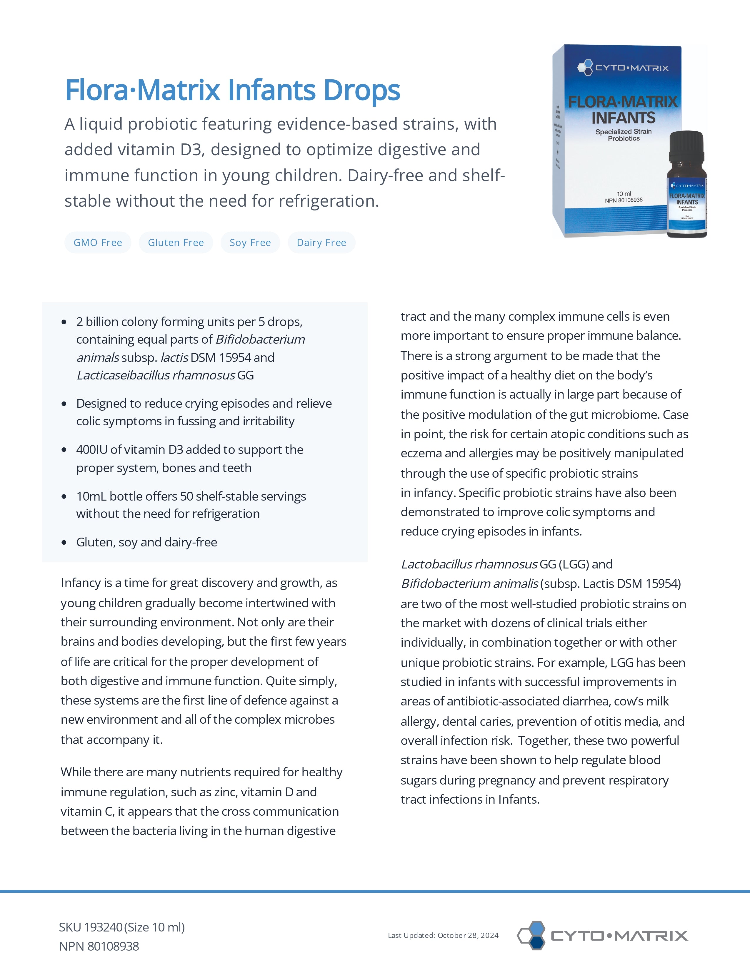 Flora-Matrix Infants Drops | Cytomatrix® | 10 mL