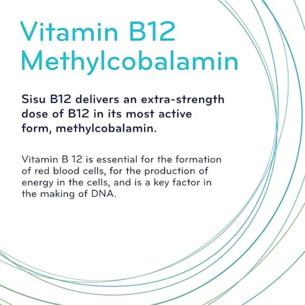 B12 5000 mcg methylcobalamin|Sisu|sublingual, Cherry 60 T