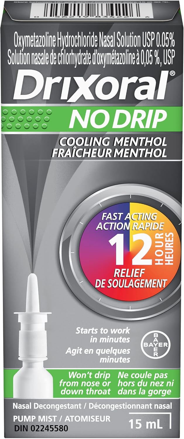 No Drip Cool Menthol Spray | Drixoral | 15 mL