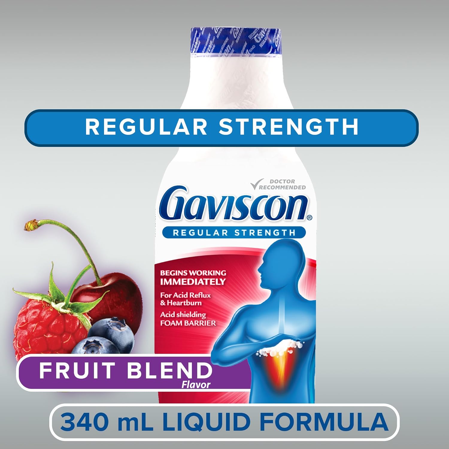 Liquid Regular Strength Antacid | Gaviscon | 340 mL