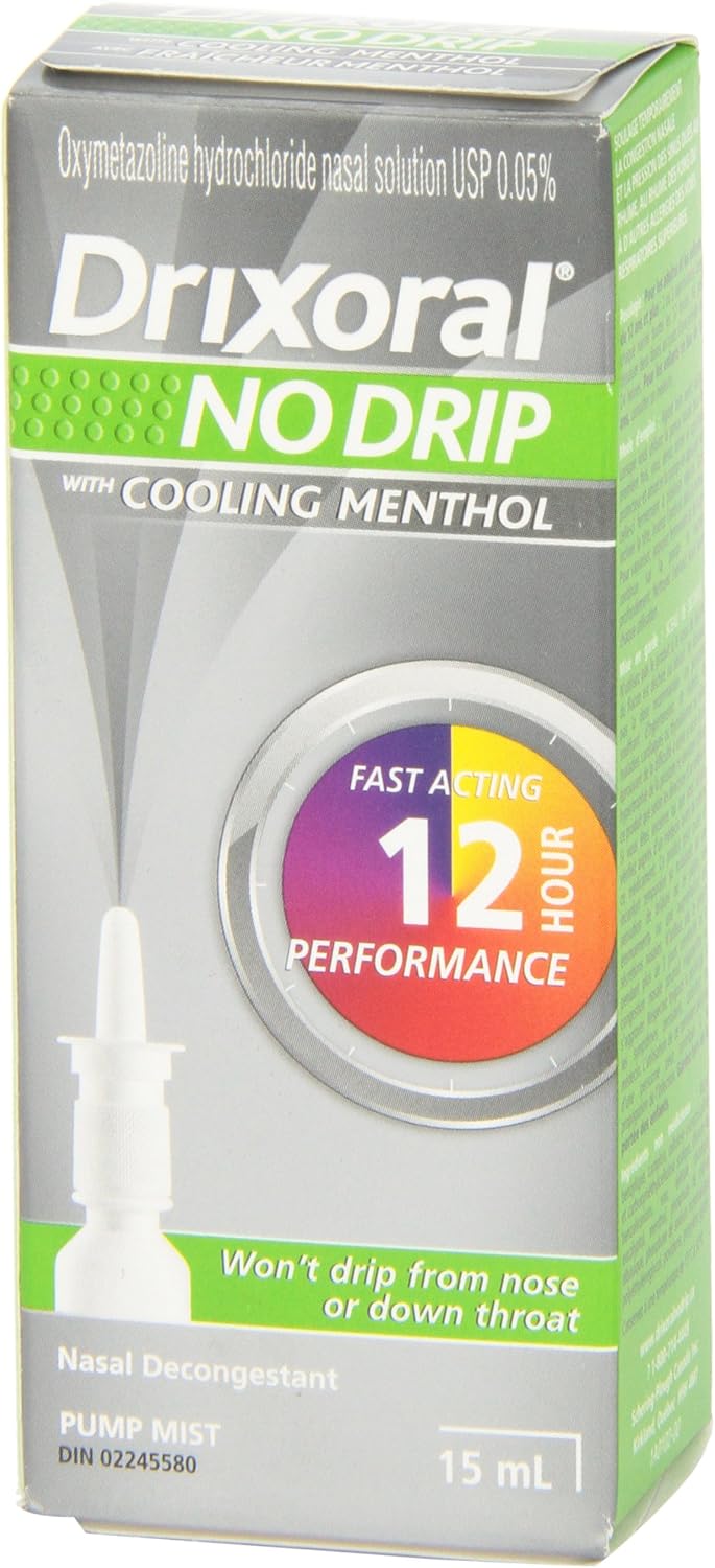 No Drip Cool Menthol Spray | Drixoral | 15 mL
