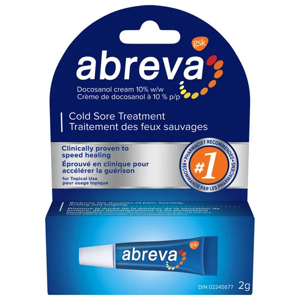 Cold Sore Treatment Cream | Abreva | 2 g
