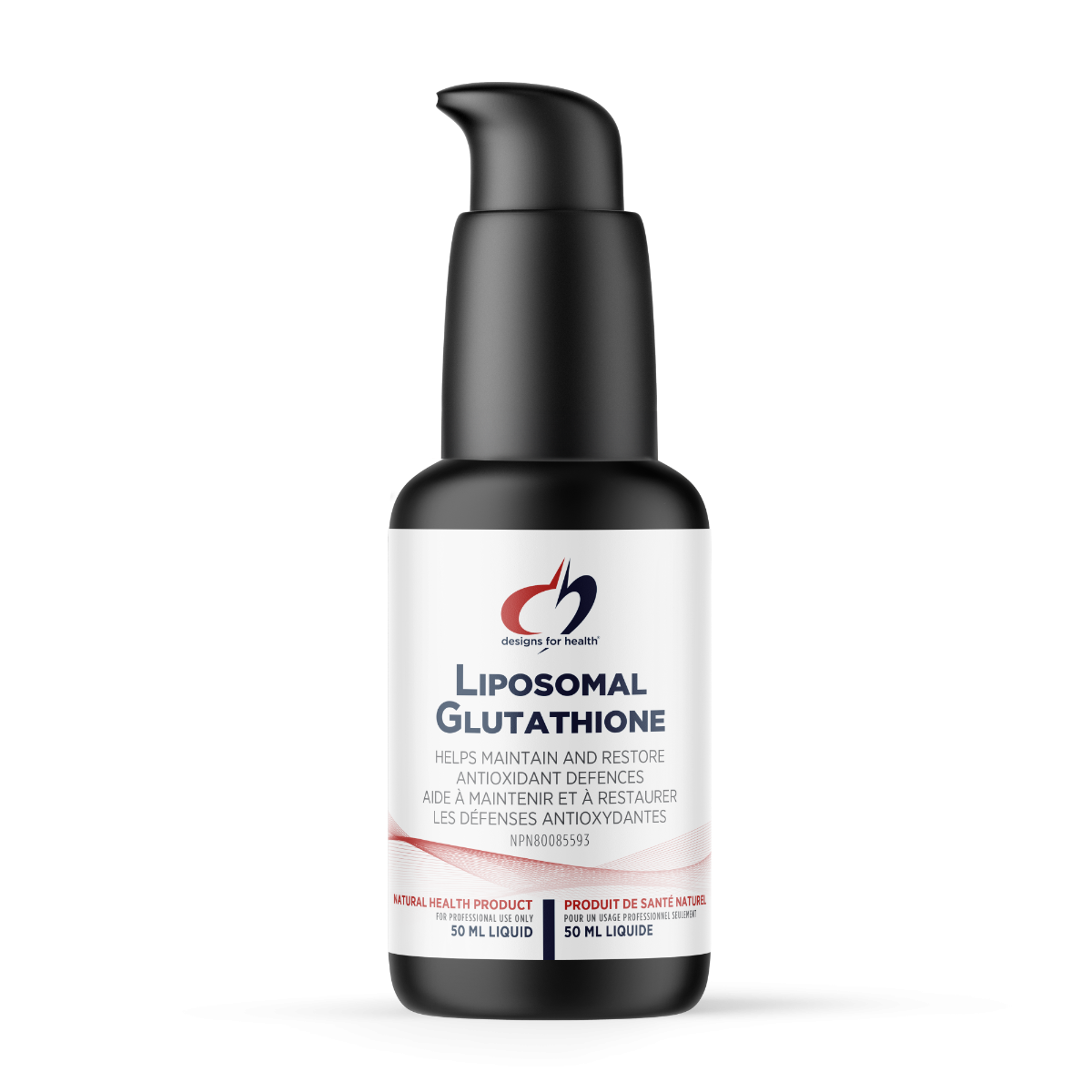 Liposomal Glutathione by Designs for Health® – Antioxidant & Detoxification Support | 50 mL (1.7 oz) Liquid