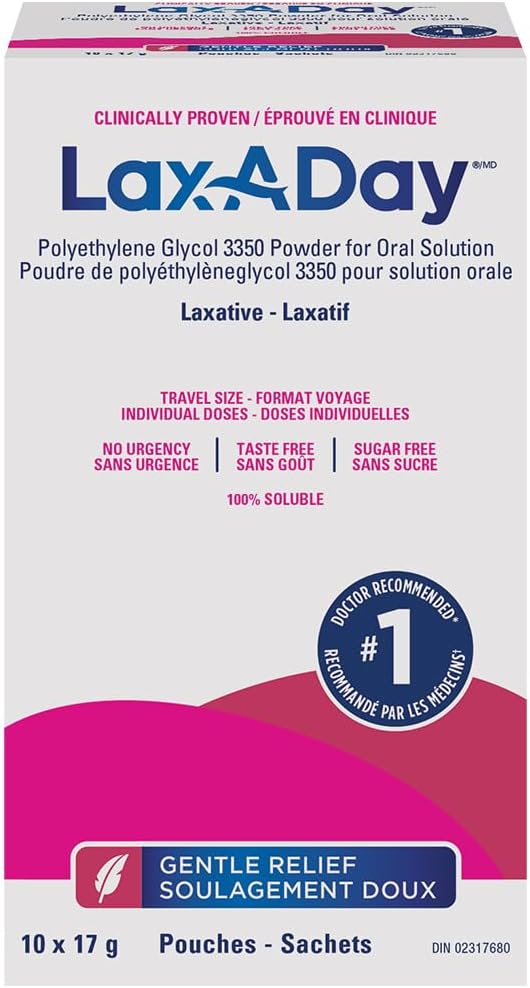 Powder Laxative|LAX-A-Day |different bottle formats