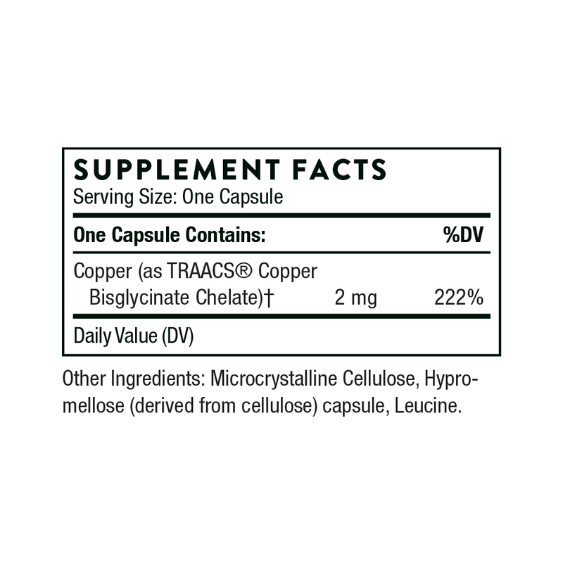 Copper Bisglycinate | Thorne® | 60 Capsules