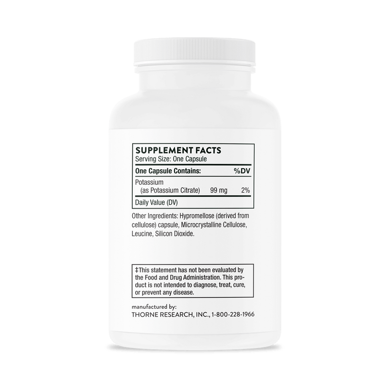 Potassium Citrate | Thorne® | 90 Capsules