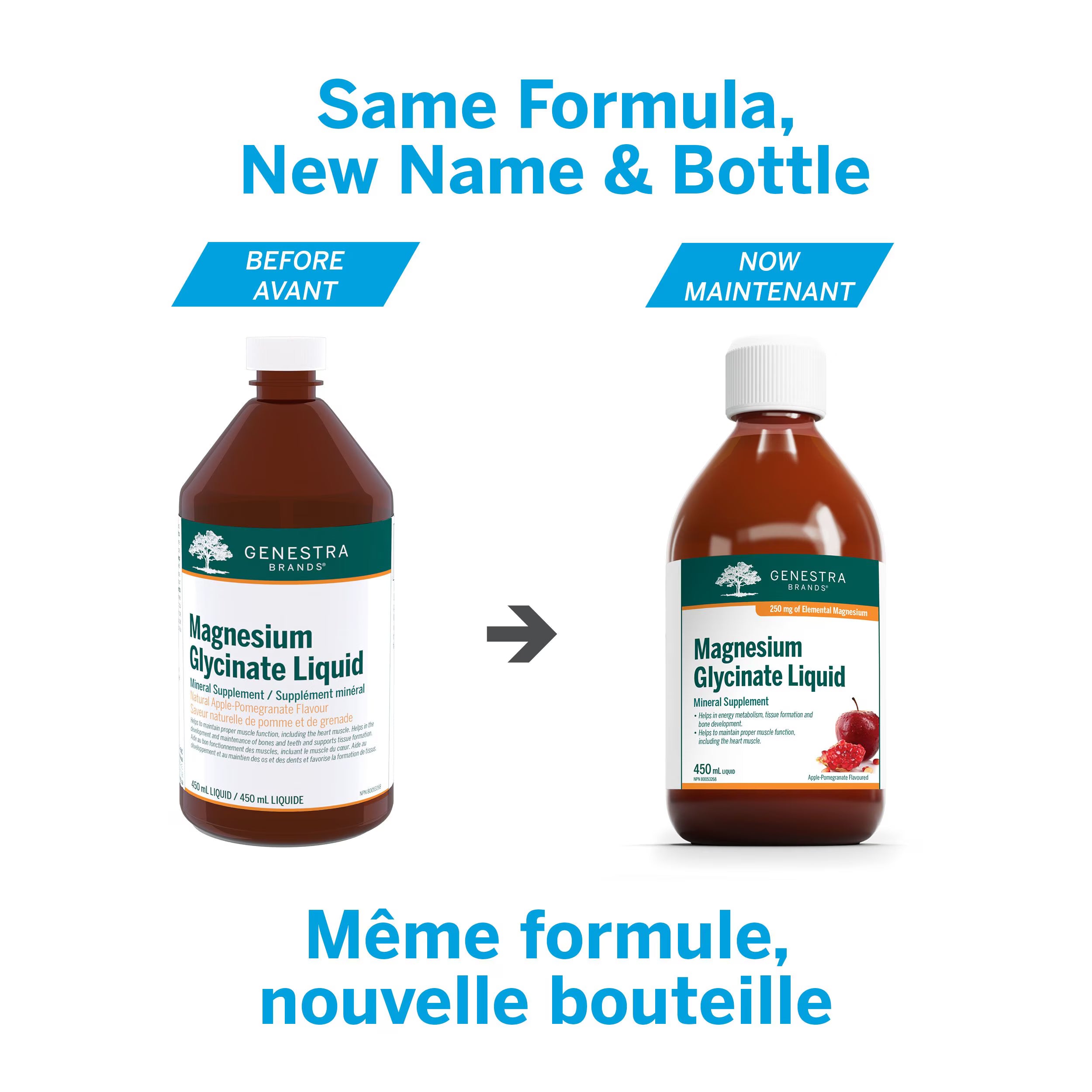 Magnesium Glycinate Liquid | Genestra Brands® | 450 mL