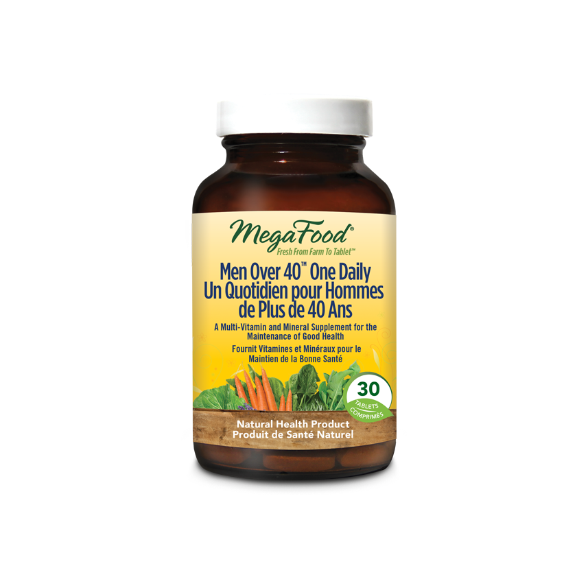 MEN Over 40™ One Daily | MegaFood® | 30, 72 & 90 Tablets