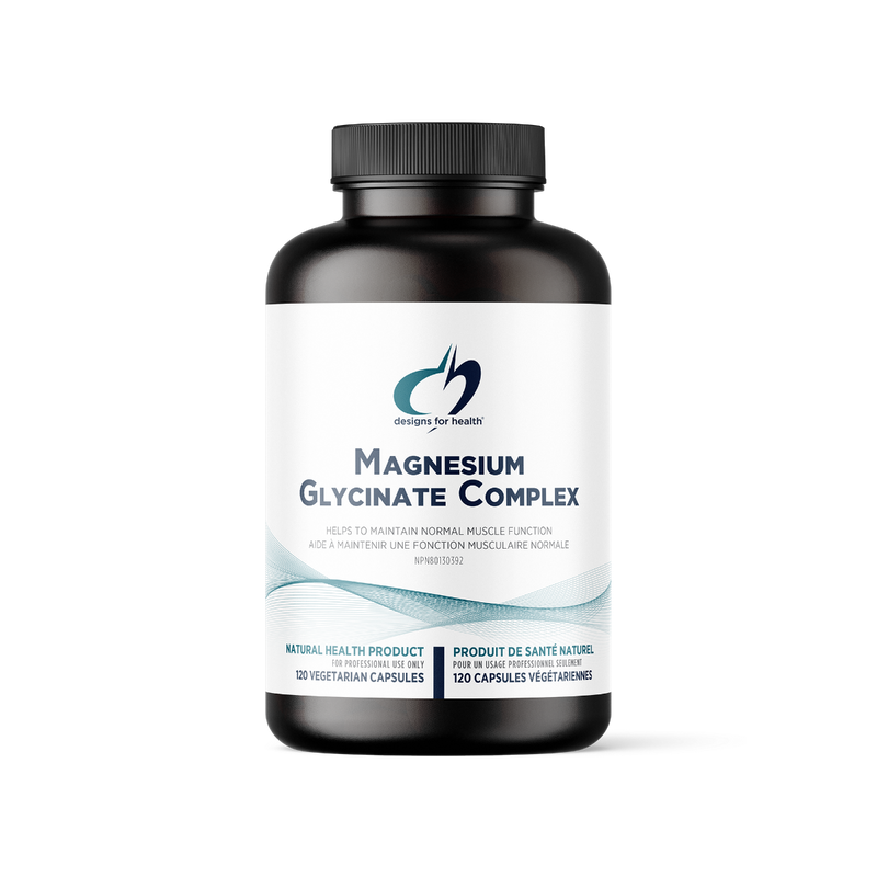 Magnesium Glycinate Complex™ | Designs for Health® | 120 Vegeterian Capsules