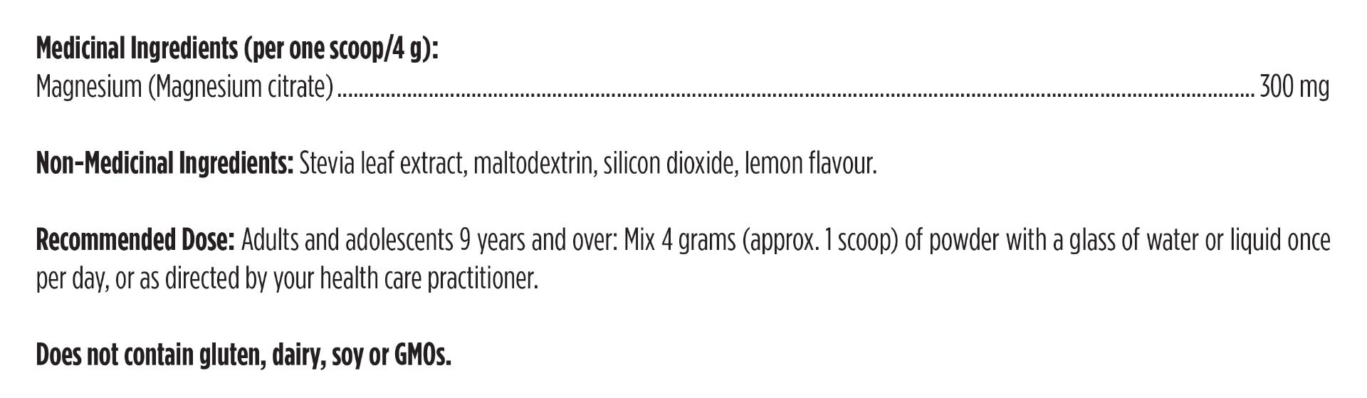 MagCitrate Powder | Designs for Health® | 240 gr