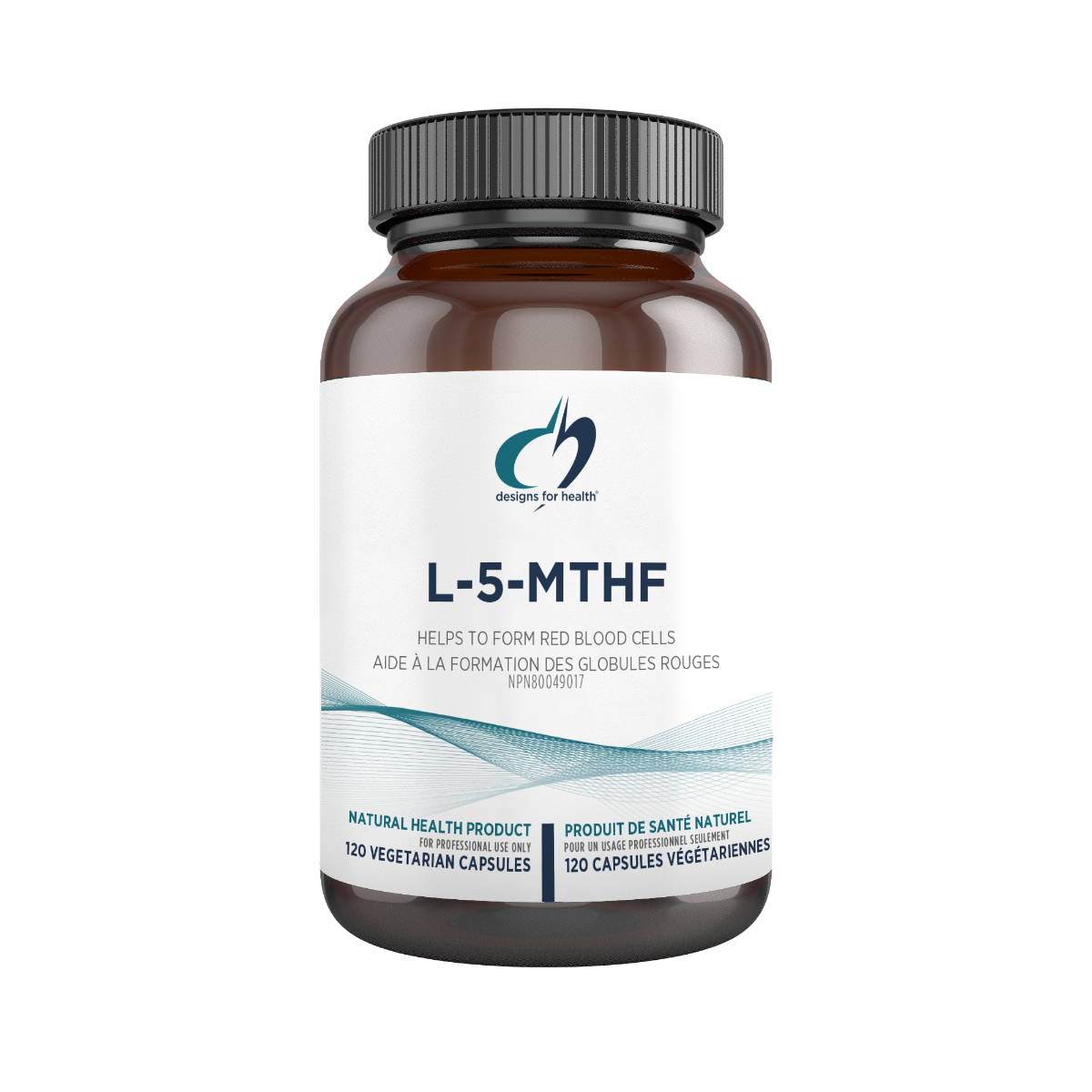L-5-MTHF | Designs for Health® | 120 Vegetarian Capsules