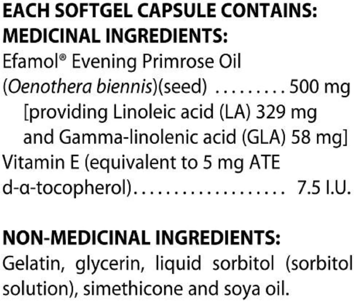 Pure Evening Primrose Oil - Natural Skin Supplemen1000 mg|Efamol |different pack size