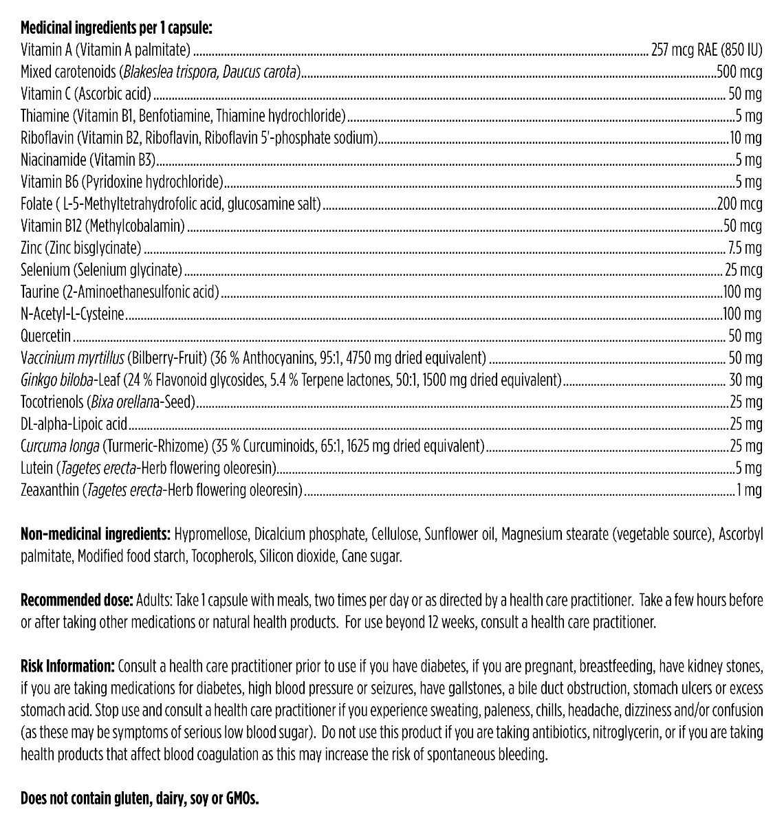 OcuForce™ | Designs for Health® | 60 Vegetarian Capsules