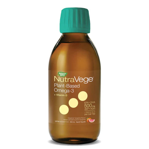 Plant-based Omega-3 + Vitamin D | NutraVege™ | 6.8 fl oz (200 mL)