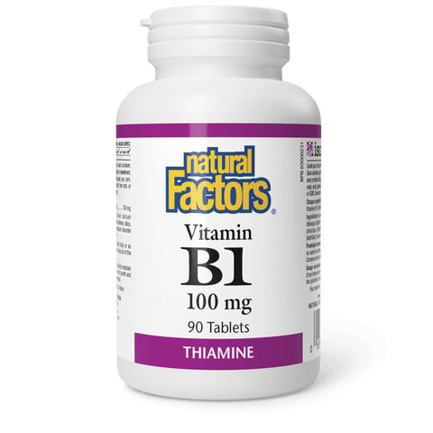 Vitamin B1 100 mg | Natural Factors® | 90 Tablets