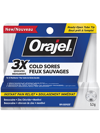 3X Medicated Cold Sore Gel | Orajel™  | 5.3 gr